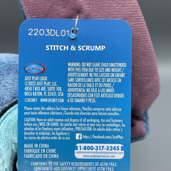 Disney Stitch And Scrump Plush Stuffed Doll 12" NEW Lilo & Stitch - Picture 7 of 8